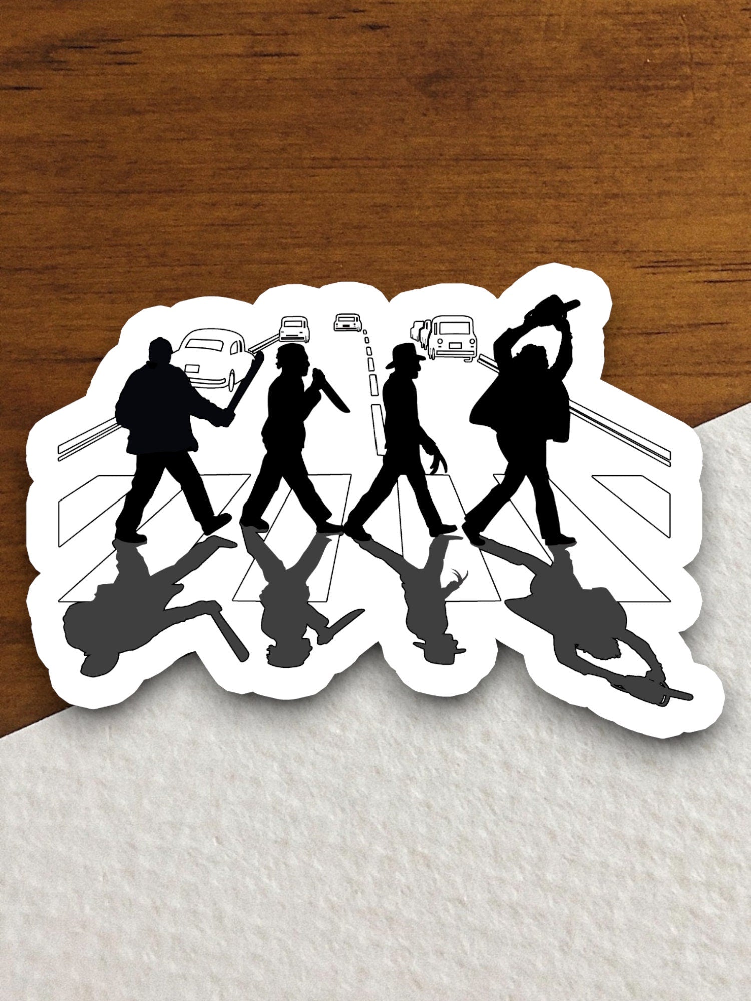 Abbey Road Killer Sticker, funny stickers, laptop stickers, water bottle sticker, sticker with sayings