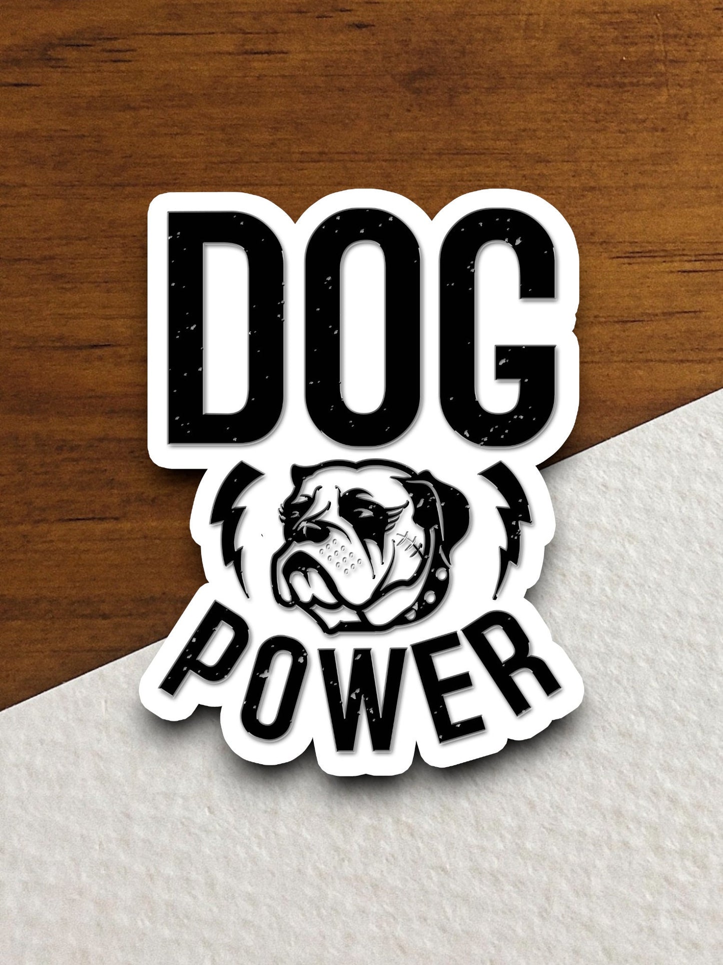 Dog power dog sticker, Funny Animal Sticker For Laptop, Water Bottle, Hydro flask, Phone, Computer, Gift, Pet Sticker