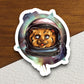 Cat with space helmet cat sticker, Funny Animal Sticker For Laptop, Water Bottle, Hydro flask, Phone, Computer, Gift, Pet Sticker