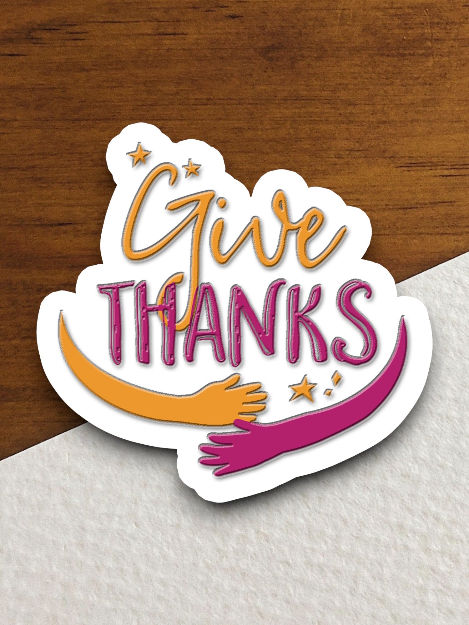 Give thanks sticker, Religious Sticker, Faith Sticker, Worship Sticker, Christian Sticker, Scripture Sticker, Room Décor