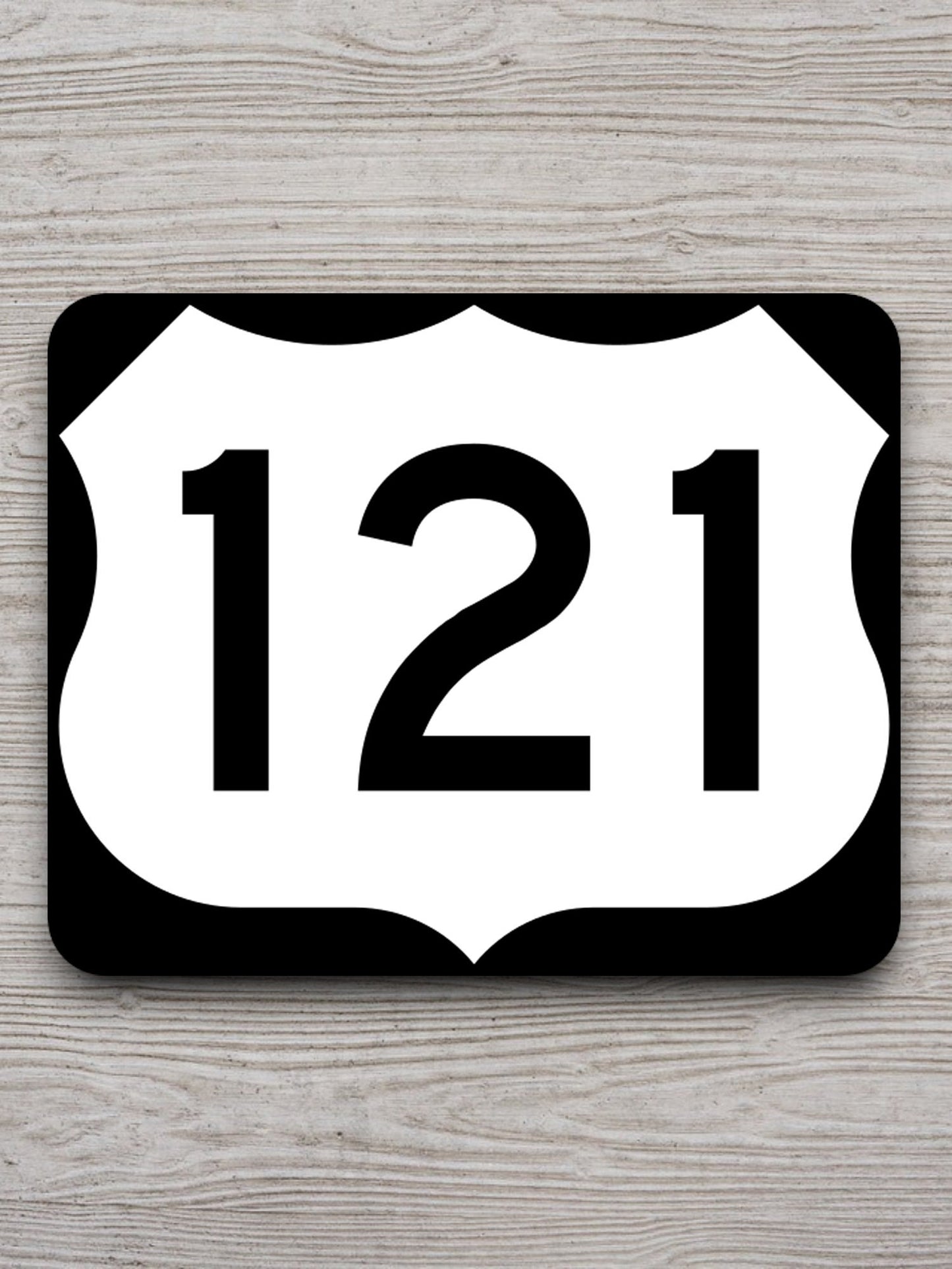 United States U.S. Route 121 road sign sticker, road trip sticker, highway sign, room decor, travel sticker