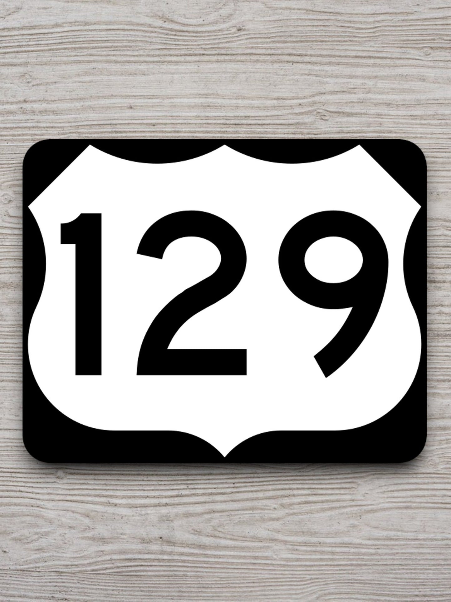 United States U.S. Route 129 road sign sticker, road trip sticker, highway sign, room decor, travel sticker