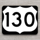 United States U.S. Route 130 road sign sticker, road trip sticker, highway sign, room decor, travel sticker