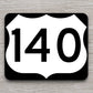 United States U.S. Route 140 road sign sticker, road trip sticker, highway sign, room decor, travel sticker