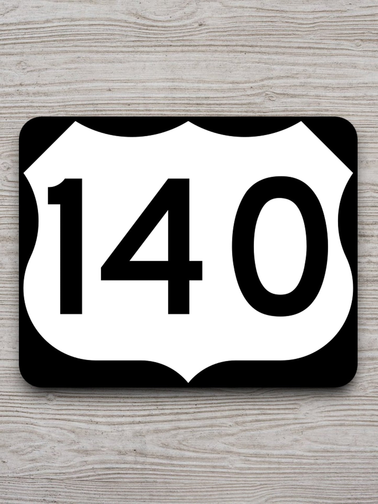 United States U.S. Route 140 road sign sticker, road trip sticker, highway sign, room decor, travel sticker