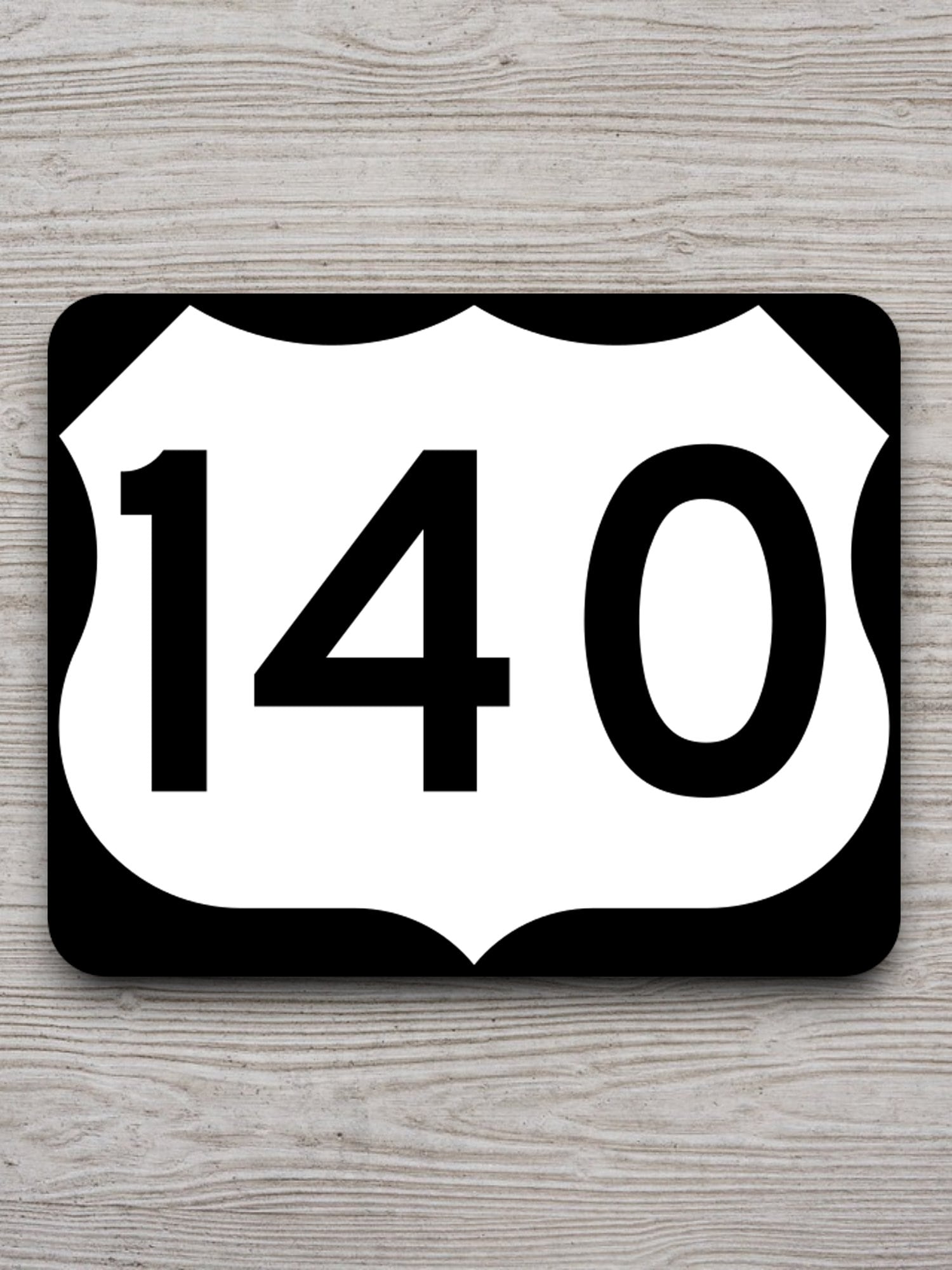 United States U.S. Route 140 road sign sticker, road trip sticker, highway sign, room decor, travel sticker