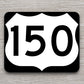 United States U.S. Route 150 road sign sticker, road trip sticker, highway sign, room decor, travel sticker