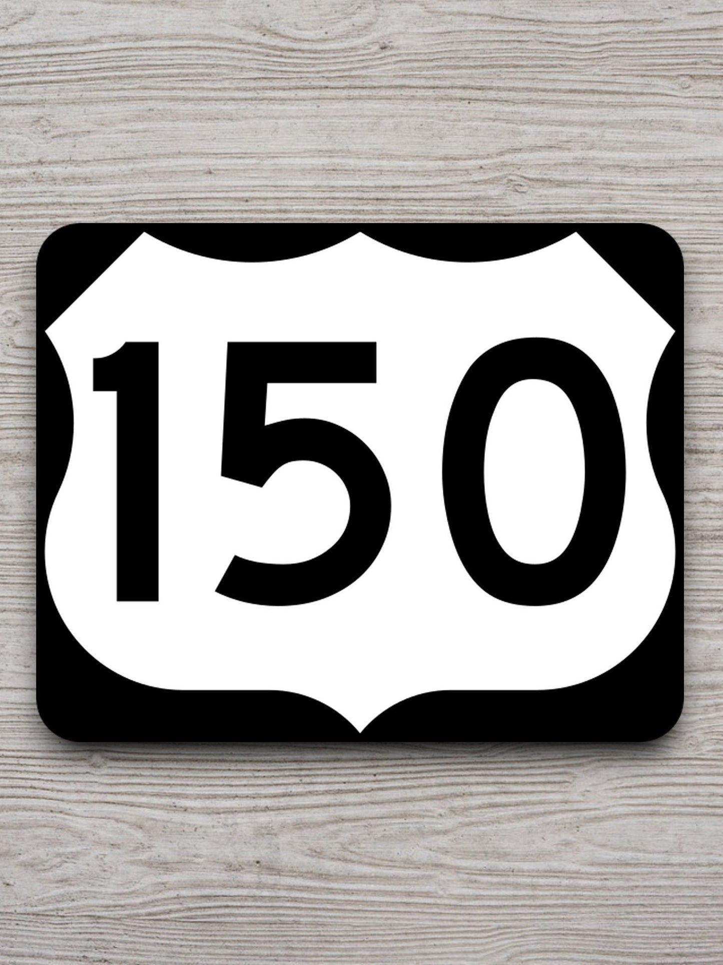 United States U.S. Route 150 road sign sticker, road trip sticker, highway sign, room decor, travel sticker