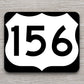 United States U.S. Route 156 road sign sticker, road trip sticker, highway sign, room decor, travel sticker