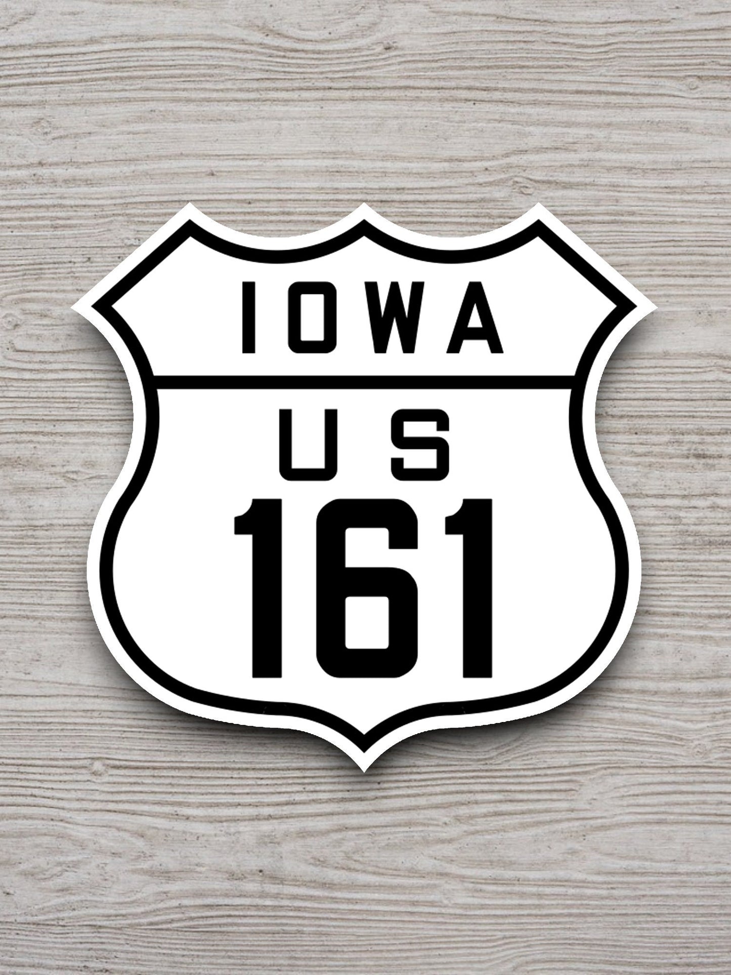 United States U.S. Route 161 Iowa road sign sticker, road trip sticker, highway sign, room decor, travel sticker