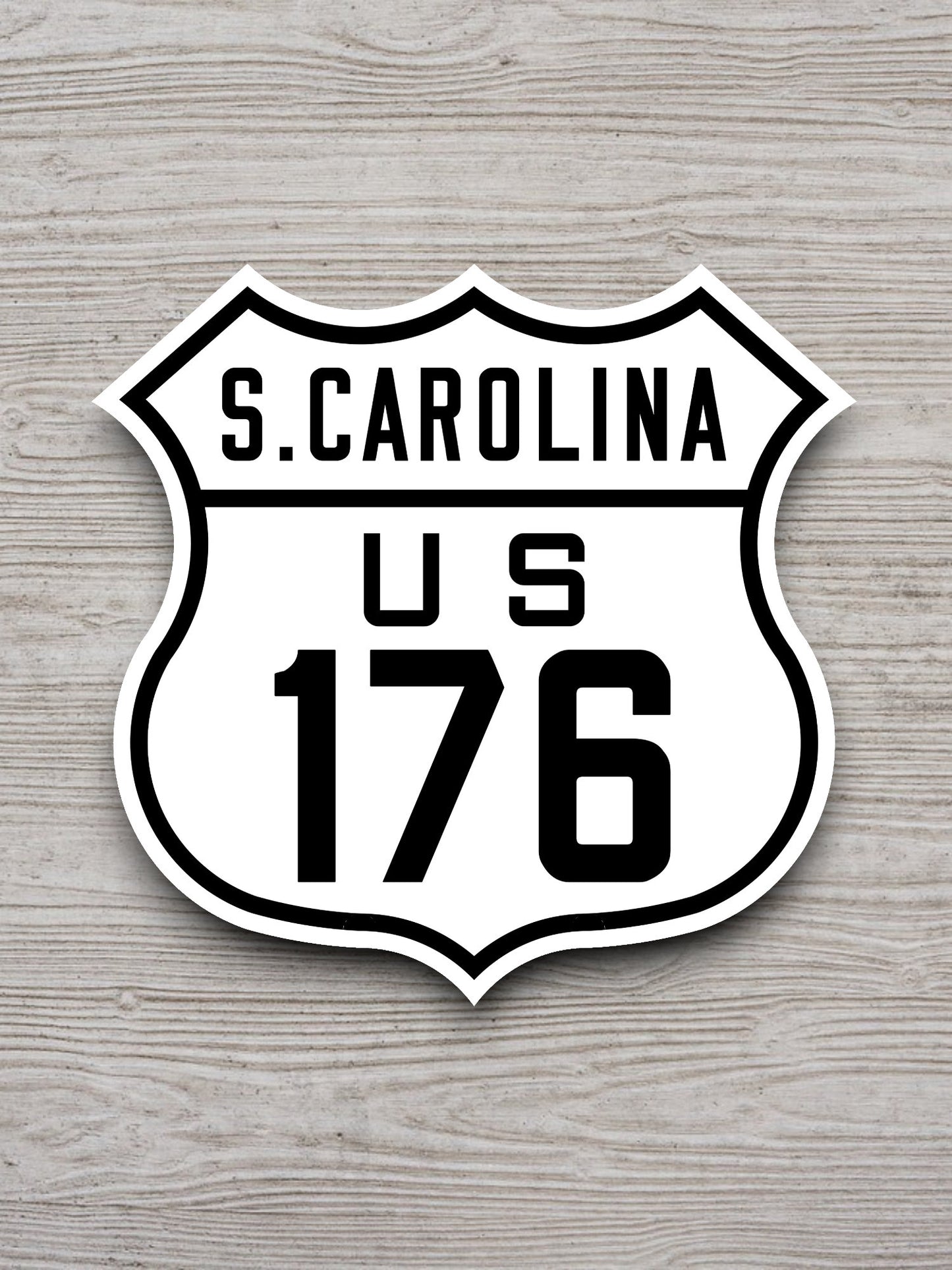 United States U.S. Route 176 South Carolina road sign sticker, road trip sticker, highway sign, room decor, travel sticker