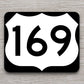 United States U.S. Route 169 road sign sticker, road trip sticker, highway sign, room decor, travel sticker