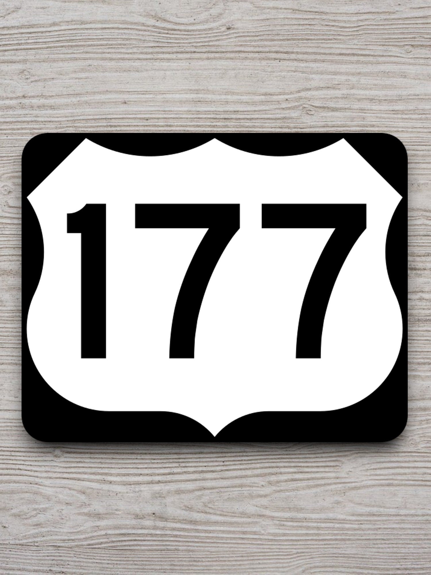 United States U.S. Route 177 road sign sticker, road trip sticker, highway sign, room decor, travel sticker