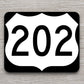 United States U.S. Route 202 road sign sticker, road trip sticker, highway sign, room decor, travel sticker