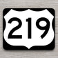 United States U.S. Route 219 road sign sticker, road trip sticker, highway sign, room decor, travel sticker