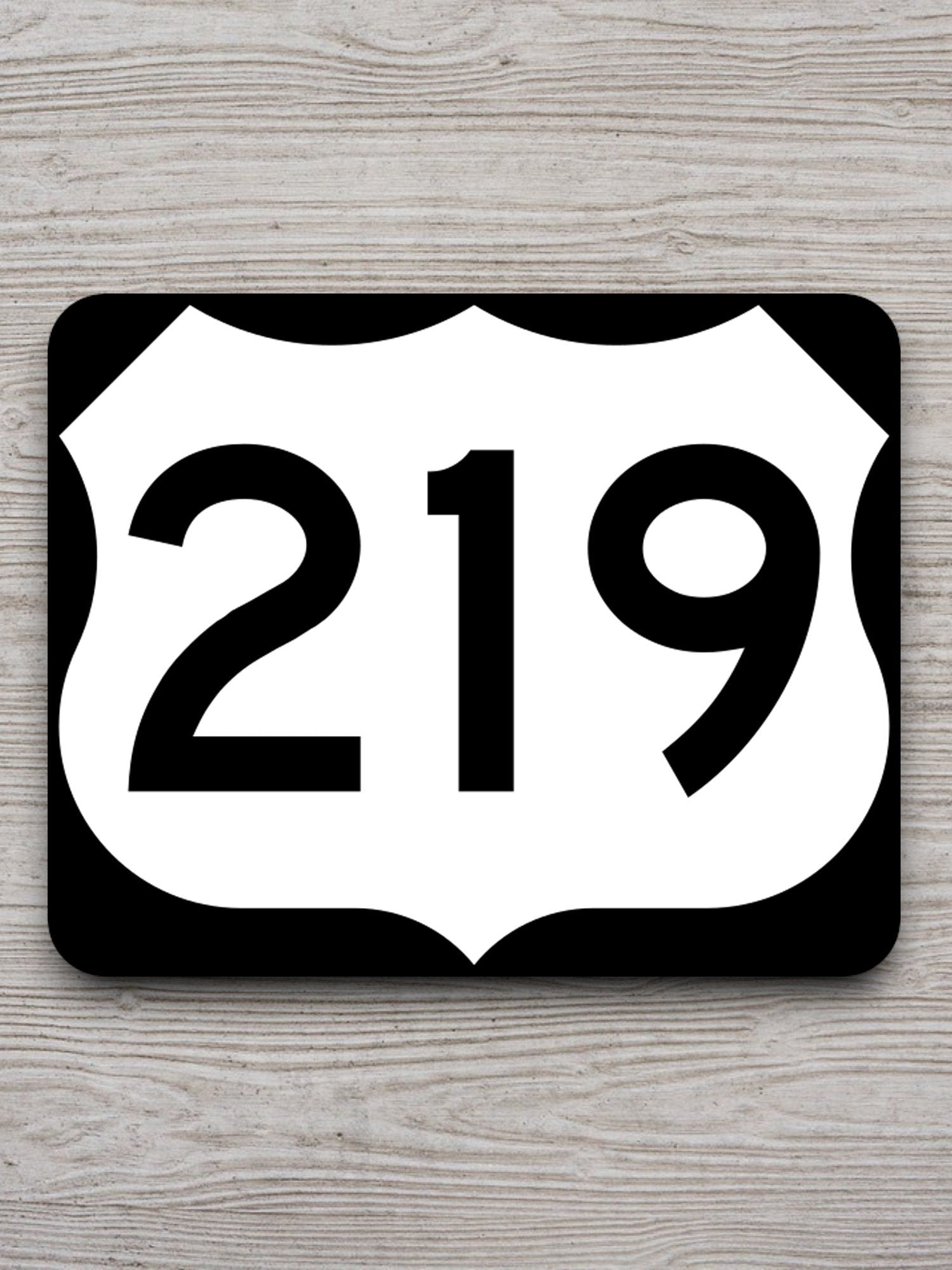 United States U.S. Route 219 road sign sticker, road trip sticker, highway sign, room decor, travel sticker