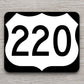 United States U.S. Route 220 road sign sticker, road trip sticker, highway sign, room decor, travel sticker