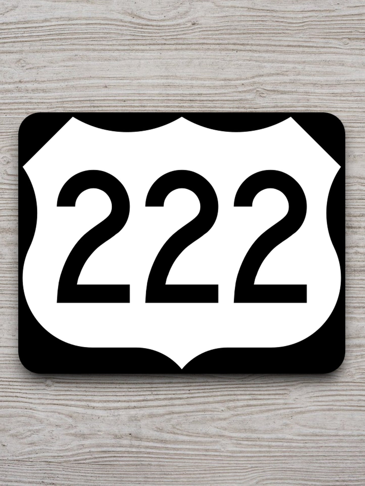 United States U.S. Route 222 road sign sticker, road trip sticker, highway sign, room decor, travel sticker