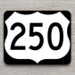 United States U.S. Route 250 road sign sticker, road trip sticker, highway sign, room decor, travel sticker