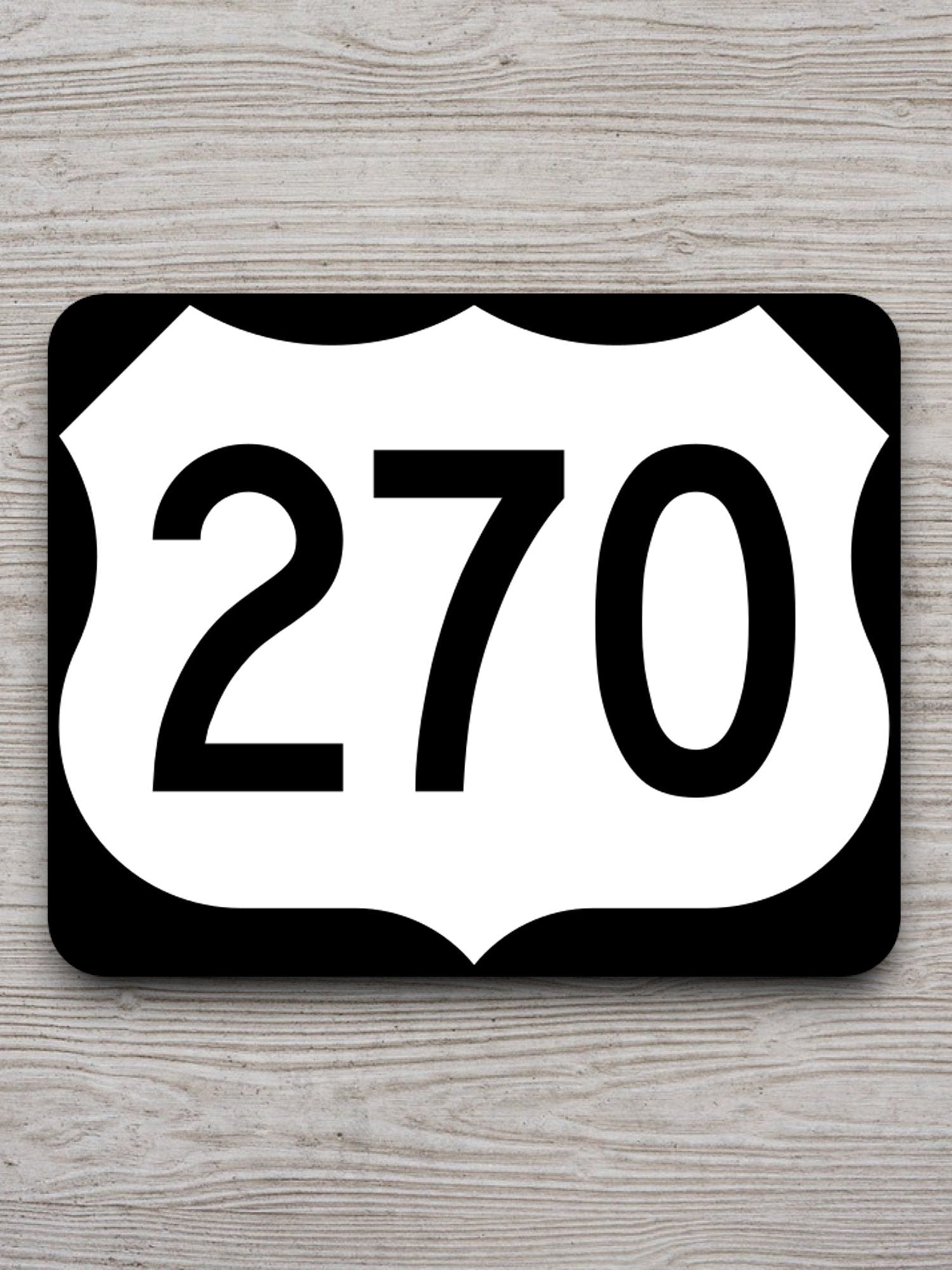 United States U.S. Route 270 road sign sticker, road trip sticker, highway sign, room decor, travel sticker