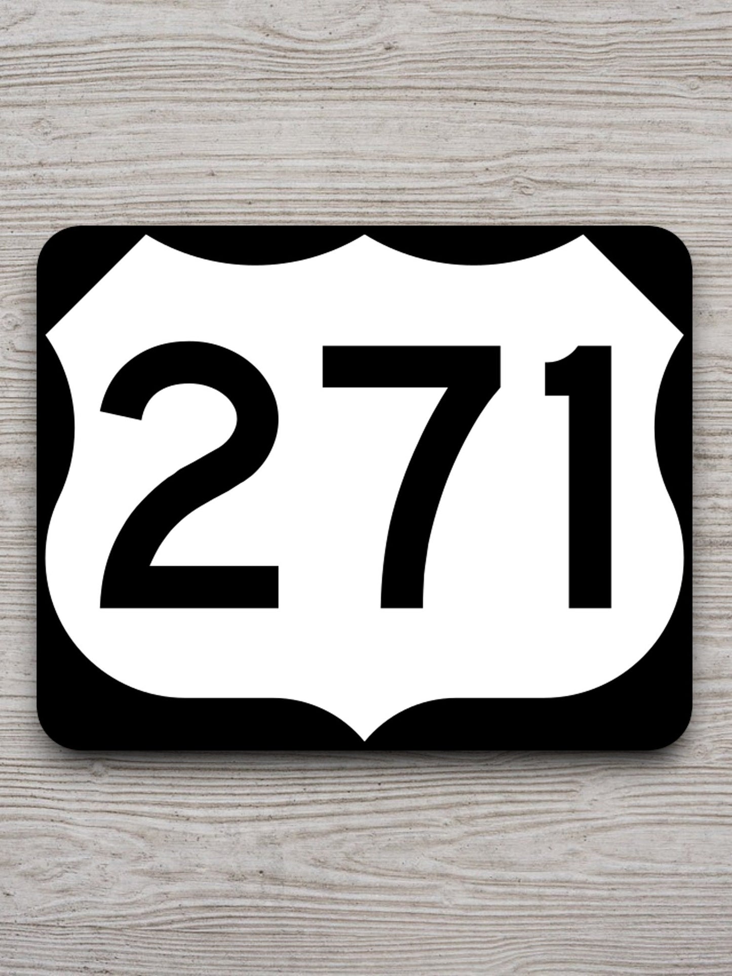 United States U.S. Route 271 road sign sticker, road trip sticker, highway sign, room decor, travel sticker