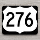 United States U.S. Route 276 road sign sticker, road trip sticker, highway sign, room decor, travel sticker