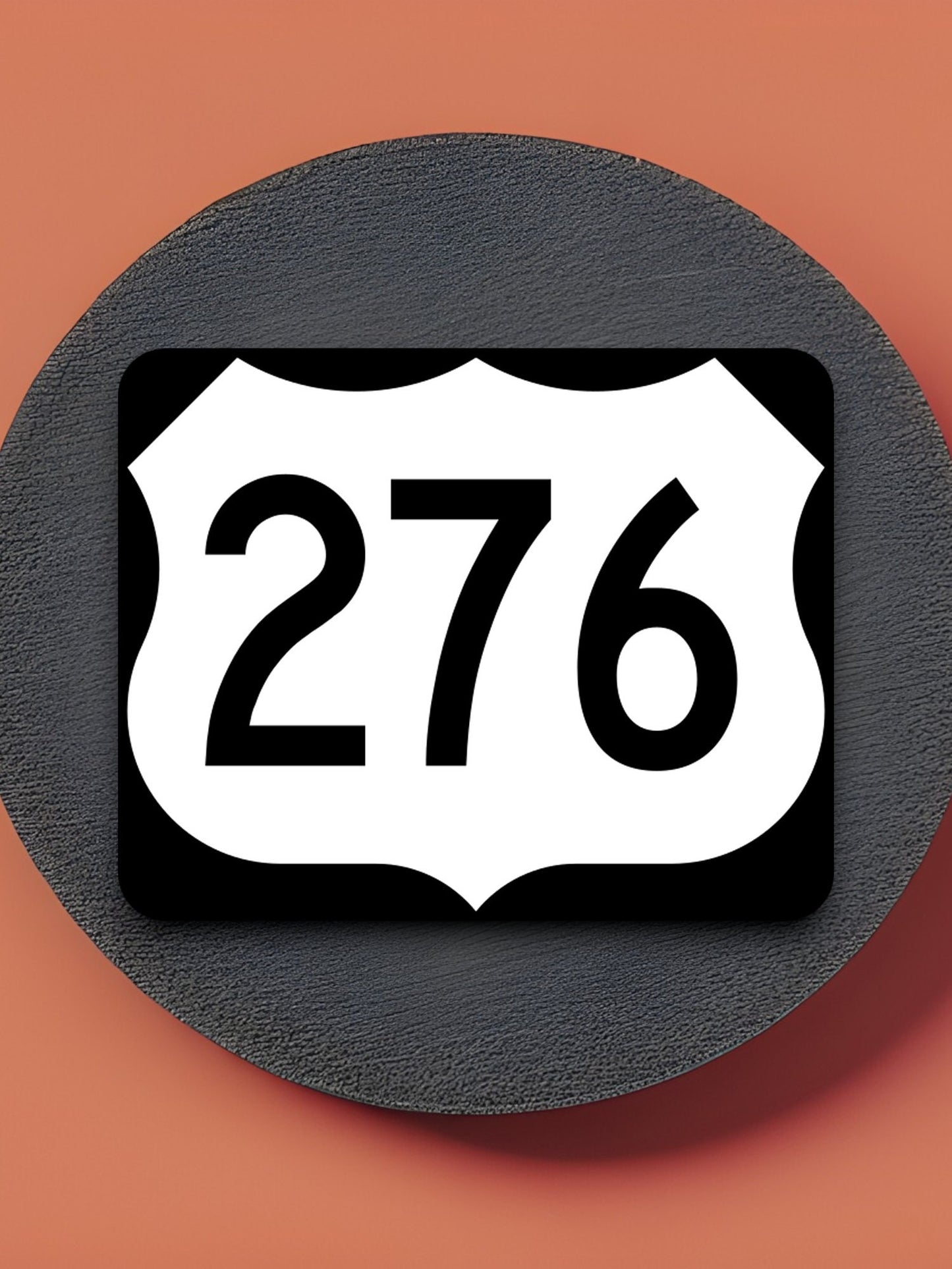 United States U.S. Route 276 road sign sticker, road trip sticker, highway sign, room decor, travel sticker