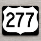 United States U.S. Route 277 road sign sticker, road trip sticker, highway sign, room decor, travel sticker