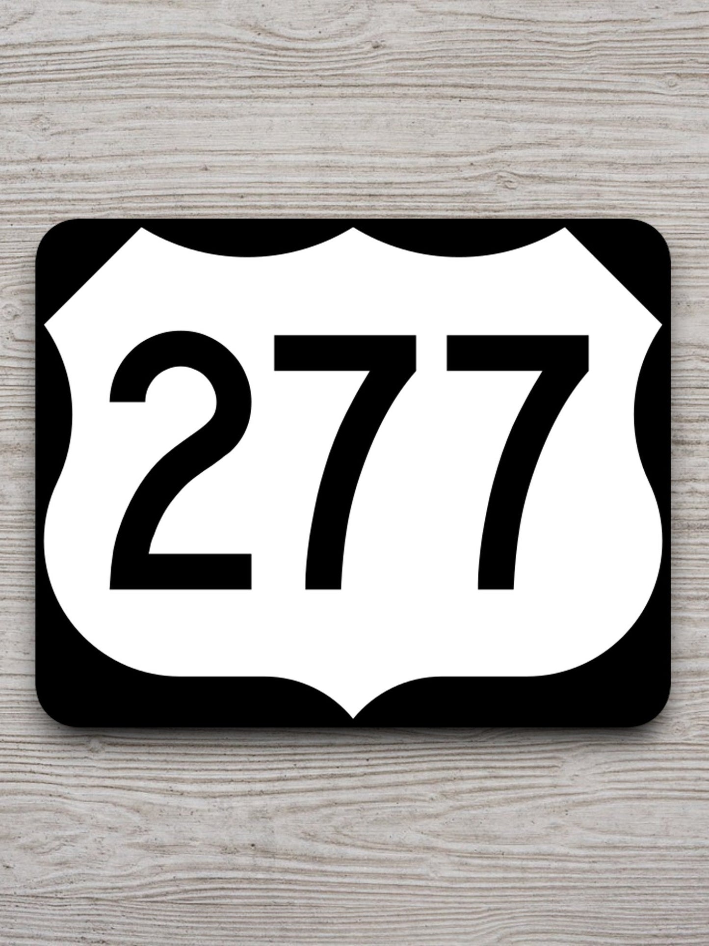 United States U.S. Route 277 road sign sticker, road trip sticker, highway sign, room decor, travel sticker