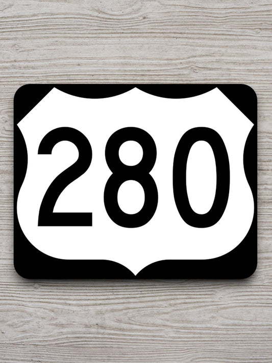 United States U.S. Route 280 road sign sticker, road trip sticker, highway sign, room decor, travel sticker