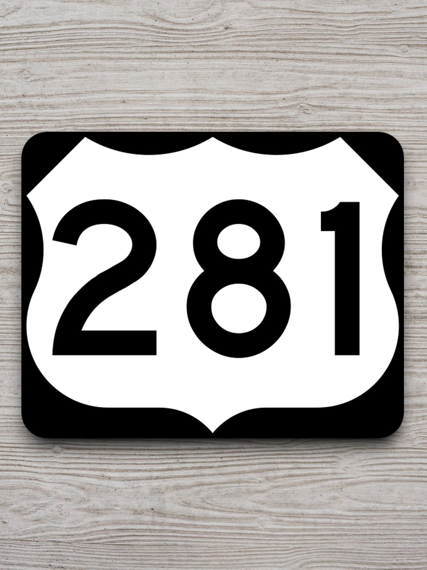 United States U.S. Route 281 road sign sticker, road trip sticker, highway sign, room decor, travel sticker