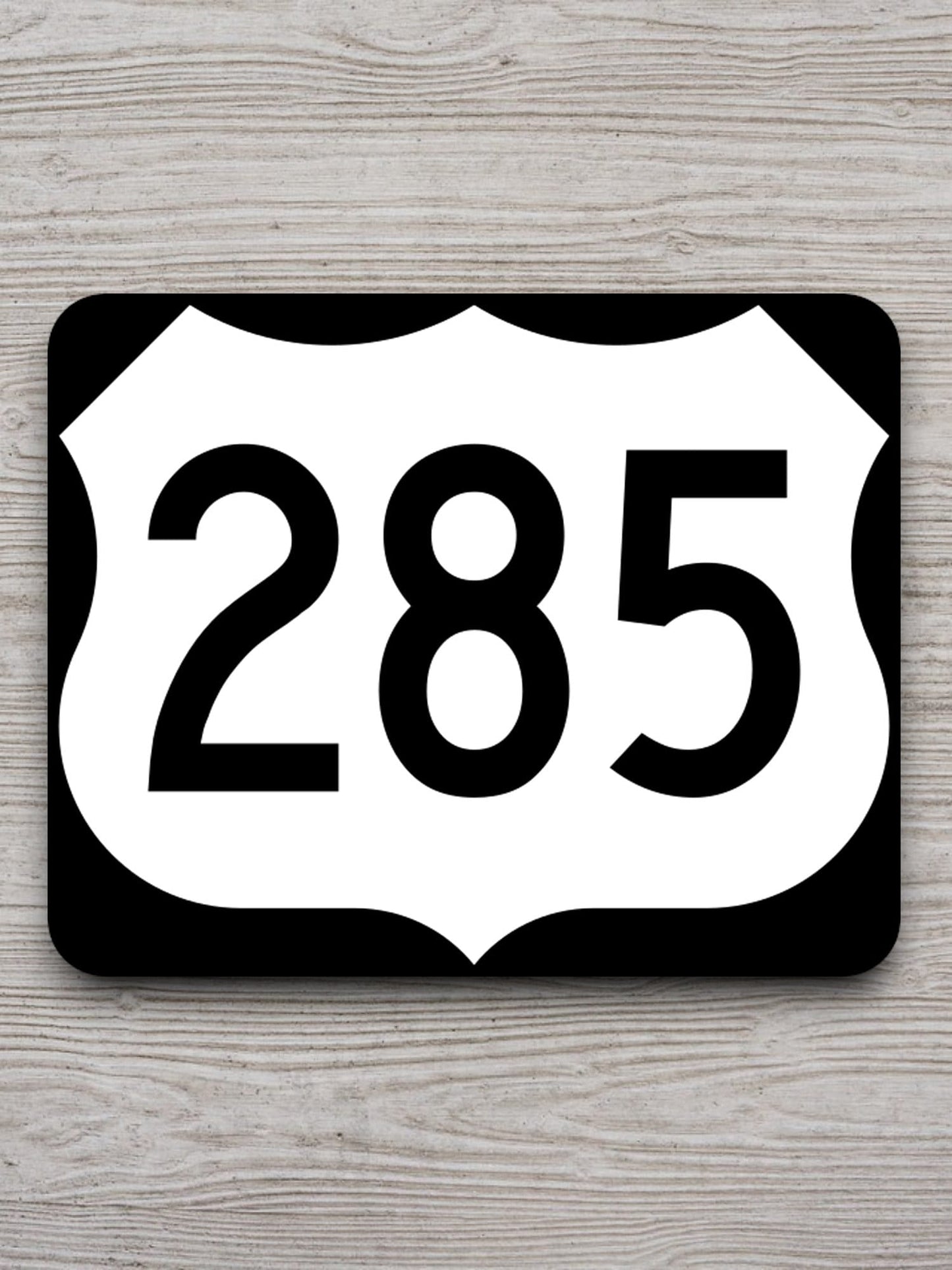 United States U.S. Route 285 road sign sticker, road trip sticker, highway sign, room decor, travel sticker