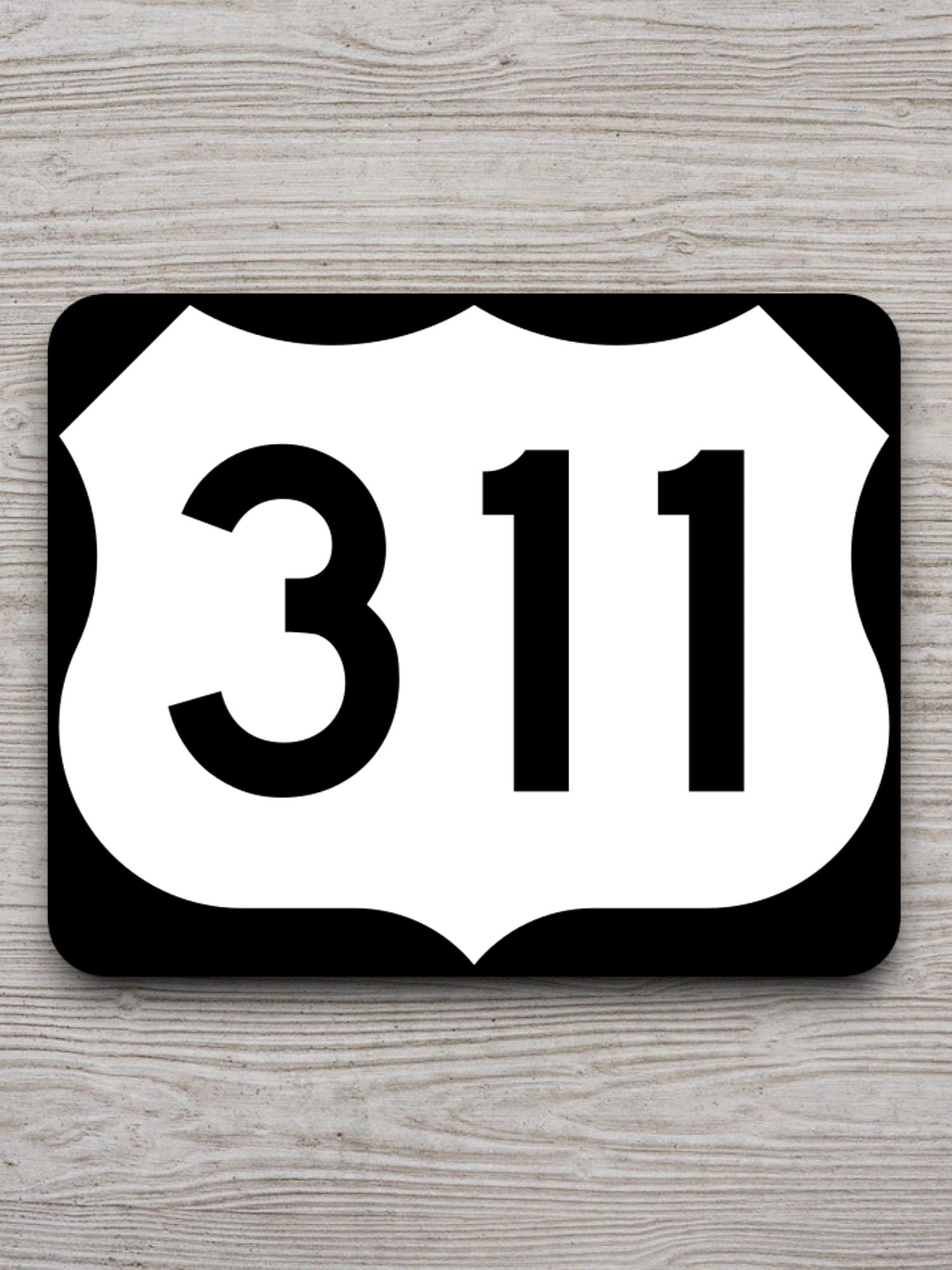 United States U.S. Route 311 road sign sticker, road trip sticker, highway sign, room decor, travel sticker