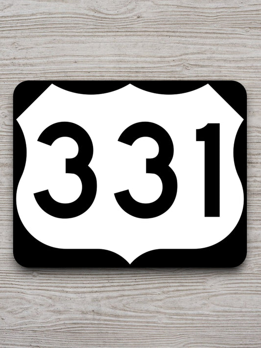 United States U.S. Route 331 road sign sticker, road trip sticker, highway sign, room decor, travel sticker