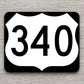 United States U.S. Route 340 road sign sticker, road trip sticker, highway sign, room decor, travel sticker