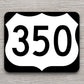 United States U.S. Route 350 road sign sticker, road trip sticker, highway sign, room decor, travel sticker