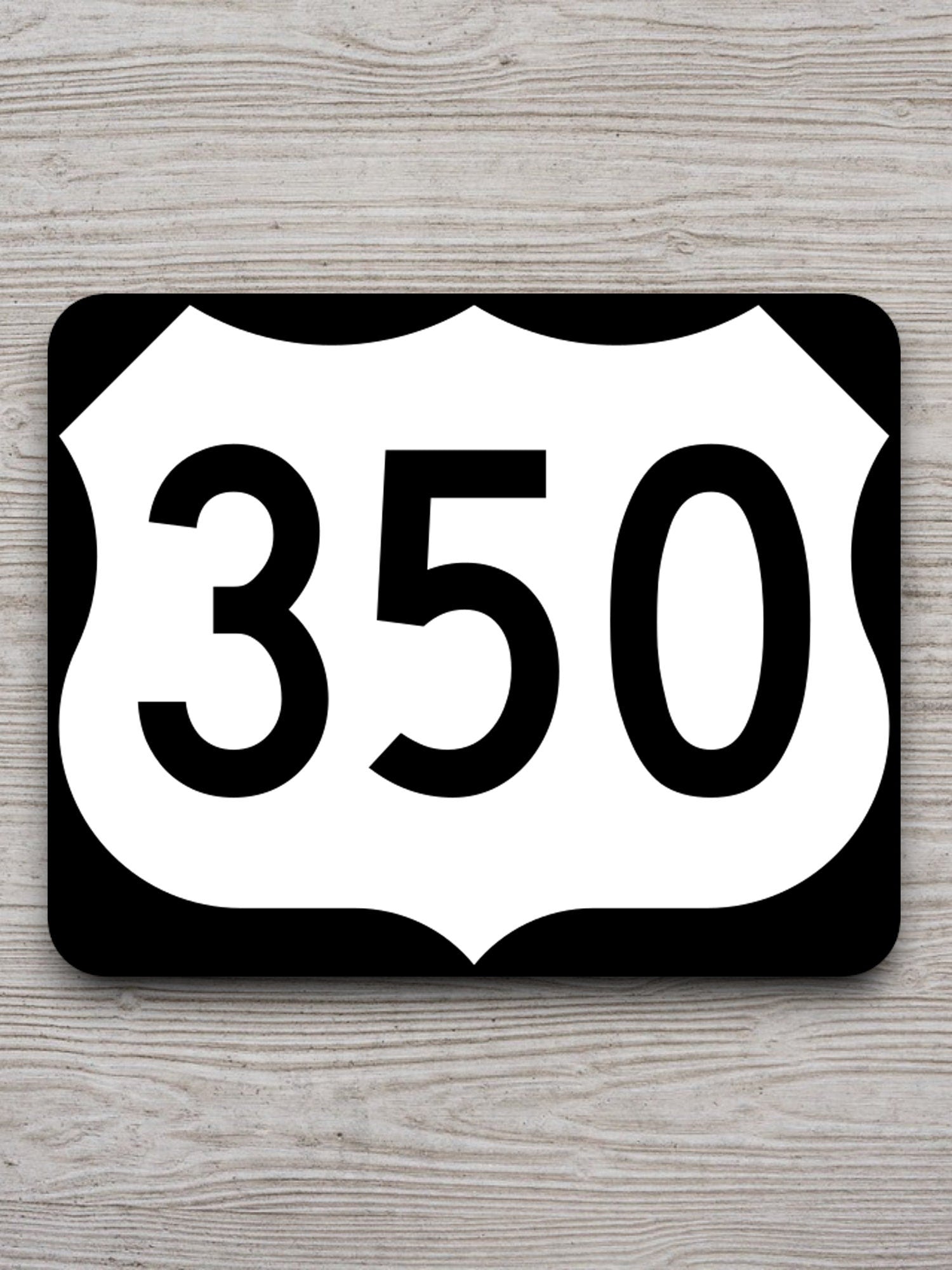 United States U.S. Route 350 road sign sticker, road trip sticker, highway sign, room decor, travel sticker