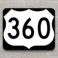 United States U.S. Route 360 road sign sticker, road trip sticker, highway sign, room decor, travel sticker