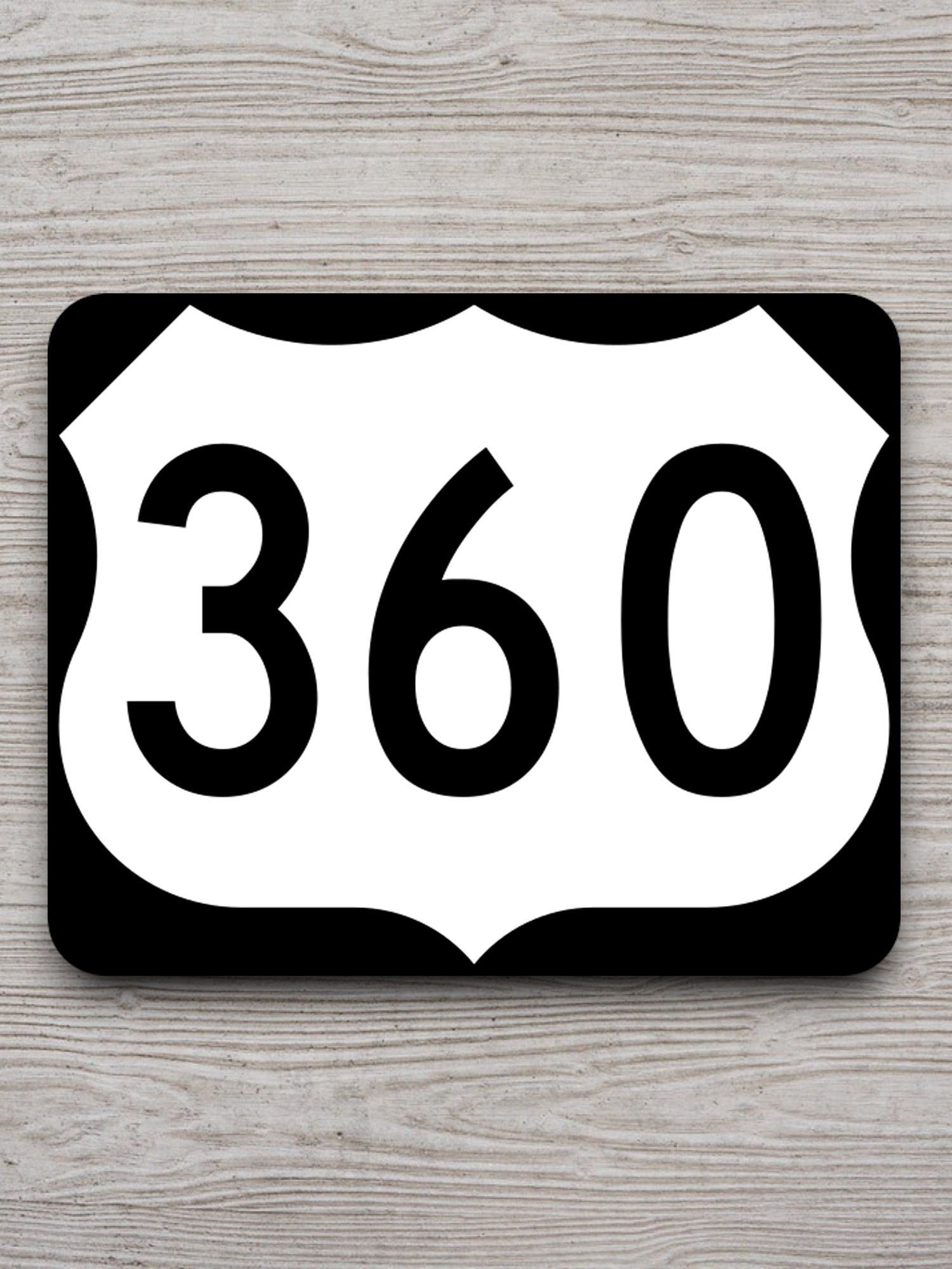 United States U.S. Route 360 road sign sticker, road trip sticker, highway sign, room decor, travel sticker