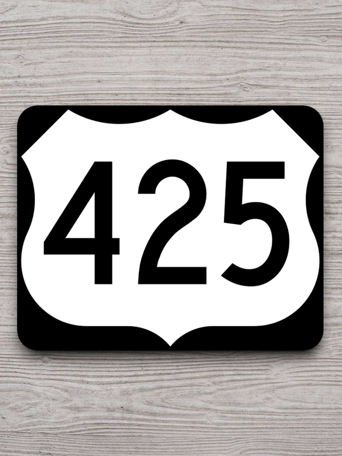 United States U.S. Route 425 road sign sticker, road trip sticker, highway sign, room decor, travel sticker