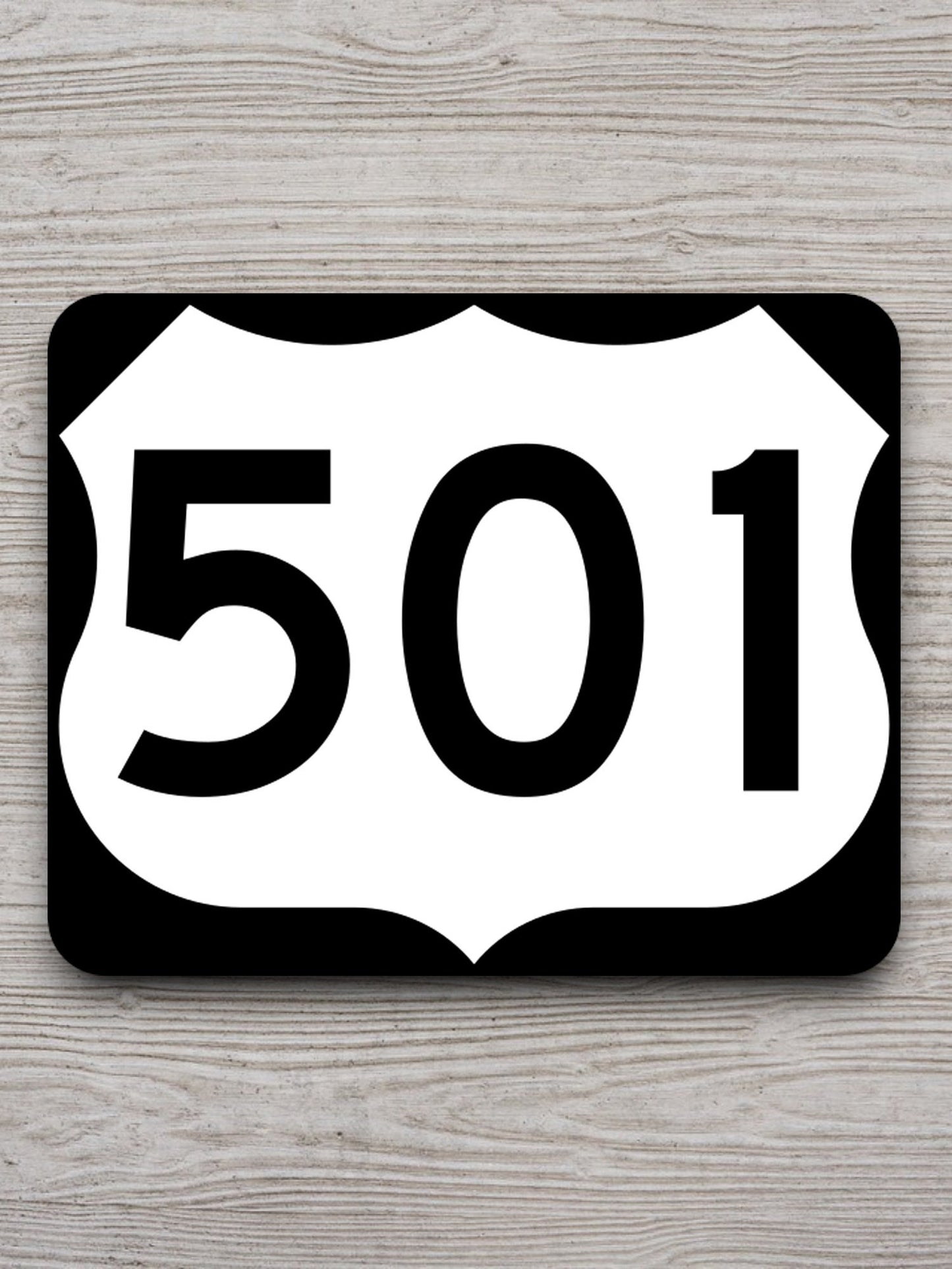 United States U.S. Route 501 road sign sticker, road trip sticker, highway sign, room decor, travel sticker