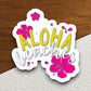 Aloha Beaches Sticker, vacation sticker, travel sticker, room decor, water bottle sticker, laptop sticker