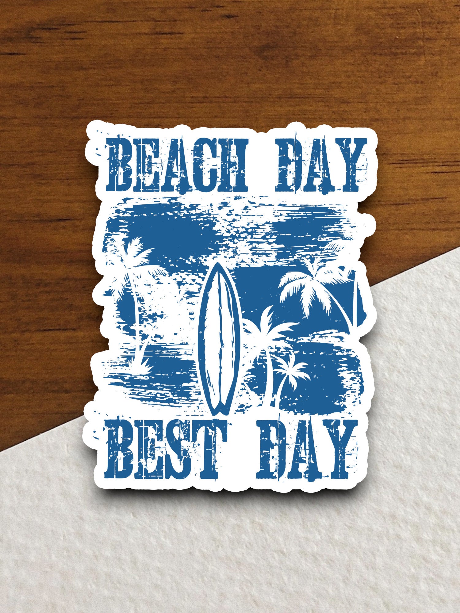 Beach Day Best Day Sticker, vacation sticker, travel sticker, room decor, water bottle sticker, laptop sticker