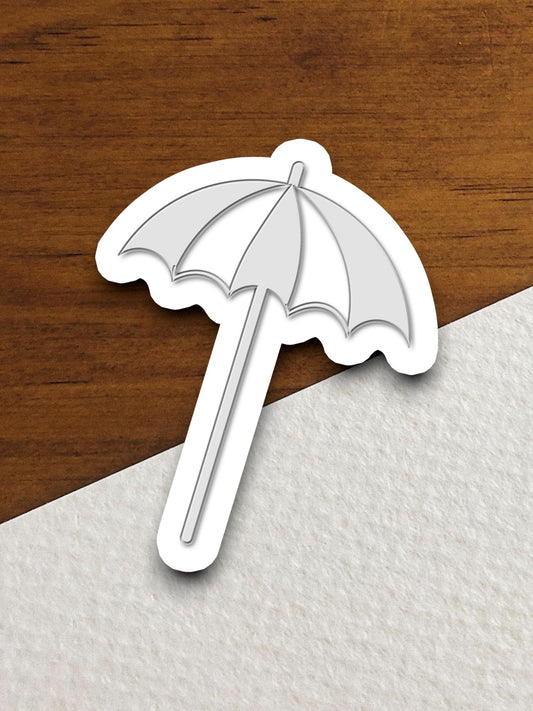 Beach Umbrella Sticker, vacation sticker, travel sticker, room decor, water bottle sticker, laptop sticker