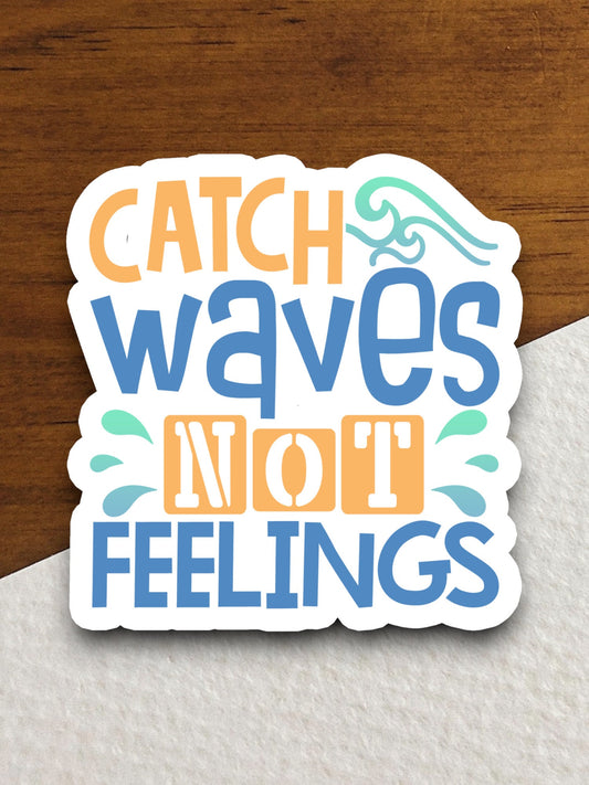 Wave Catcher Sticker, vacation sticker, travel sticker, room decor, water bottle sticker, laptop sticker