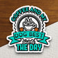 Coffee and My Dog Best Time of the Day sticker, Funny Stickers, Coffee Sticker, Caffeine, Coffee Lover, Cafe, Decaf, Barista Sticker