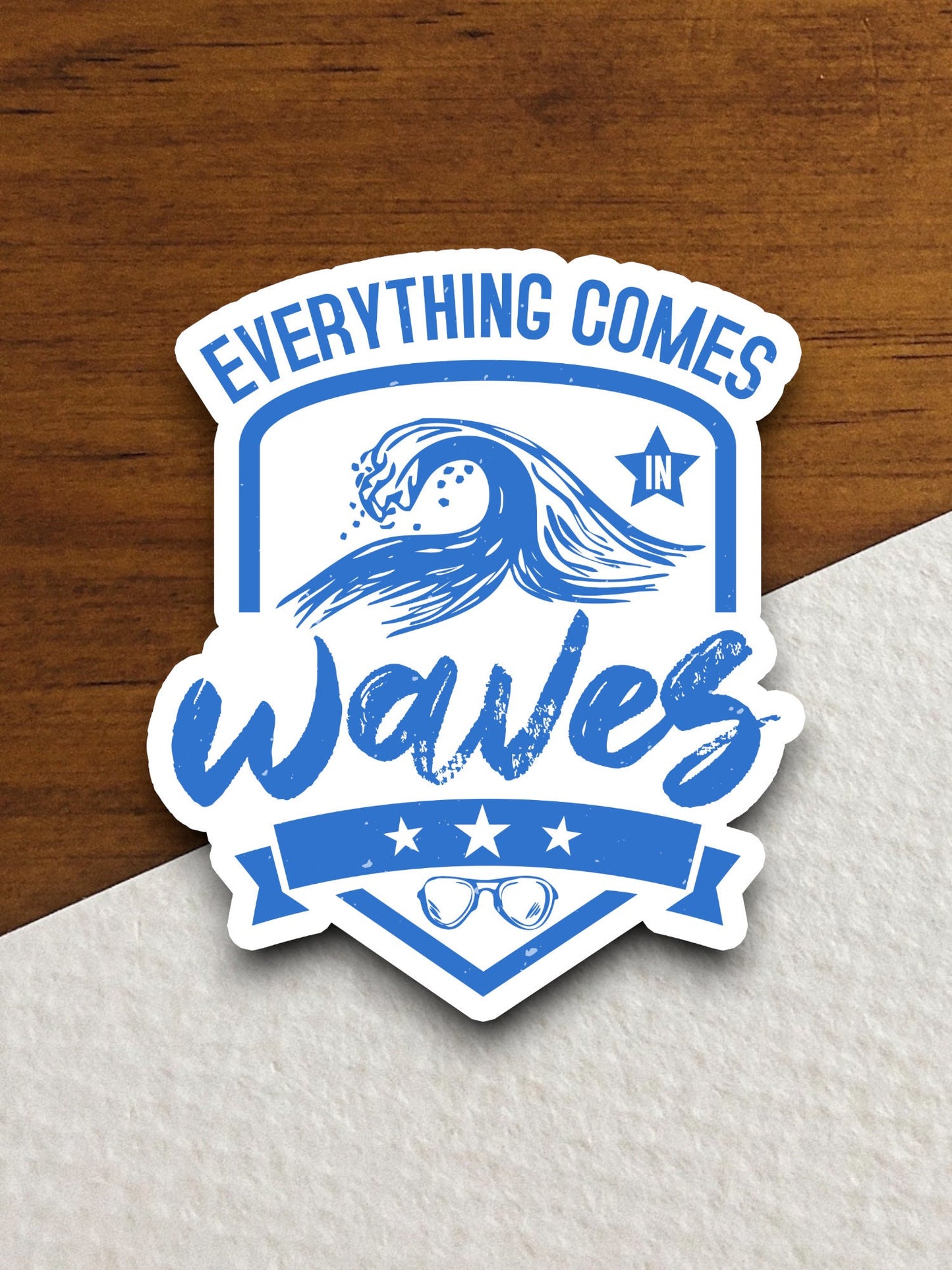 Surf Sticker, vacation sticker, travel sticker, room decor, water bottle sticker, laptop sticker