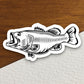 Fish sticker, fishing sticker, camping sticker, hunting sticker, sport sticker, bass sticker, Room Décor