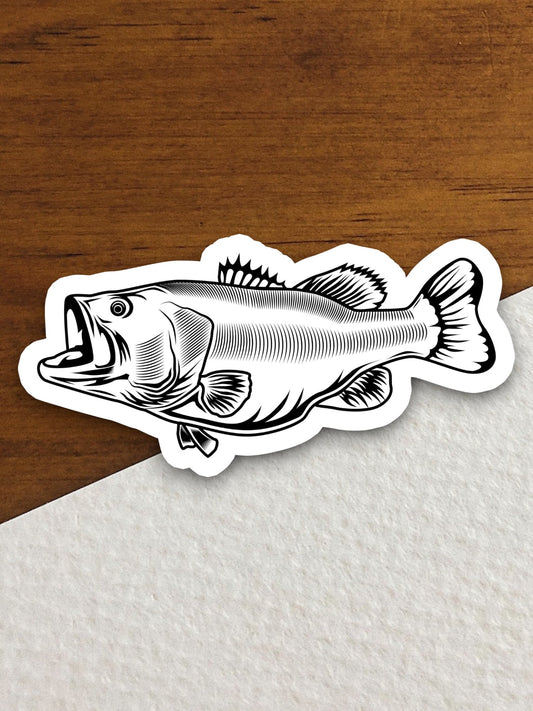 Fish sticker, fishing sticker, camping sticker, hunting sticker, sport sticker, bass sticker, Room Décor