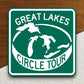 Great Lakes Circle Tour  road sign stickers, Room Decor, Traffic Sticker, Road Sign Decoration, Road Work Signs, Building Signs